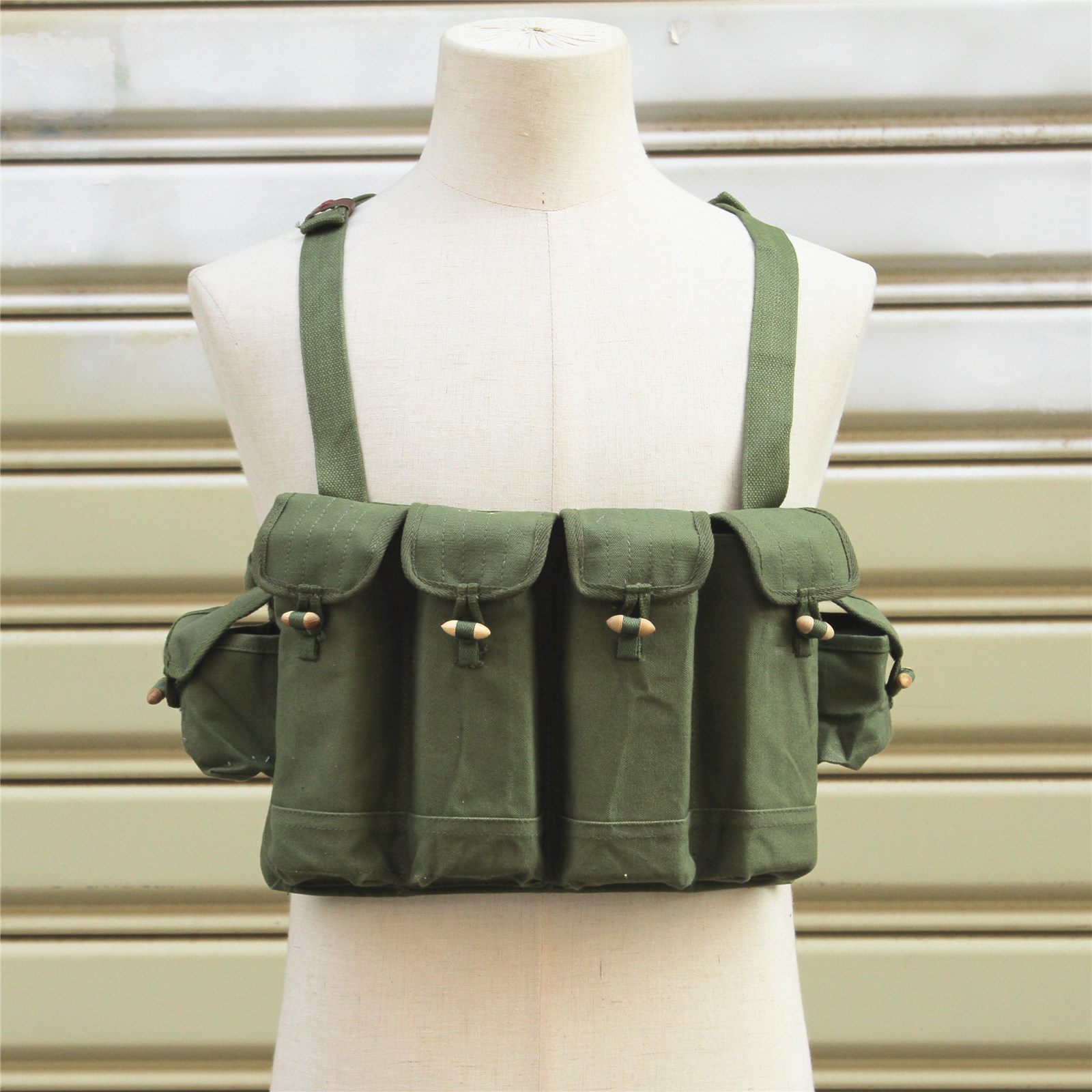 81-1 81-1 style 81 bar with 6 cabin Canvas Chest Hanging Egg bag AK47 Egg Box Bag Belly with Tactical Vest-Taobao