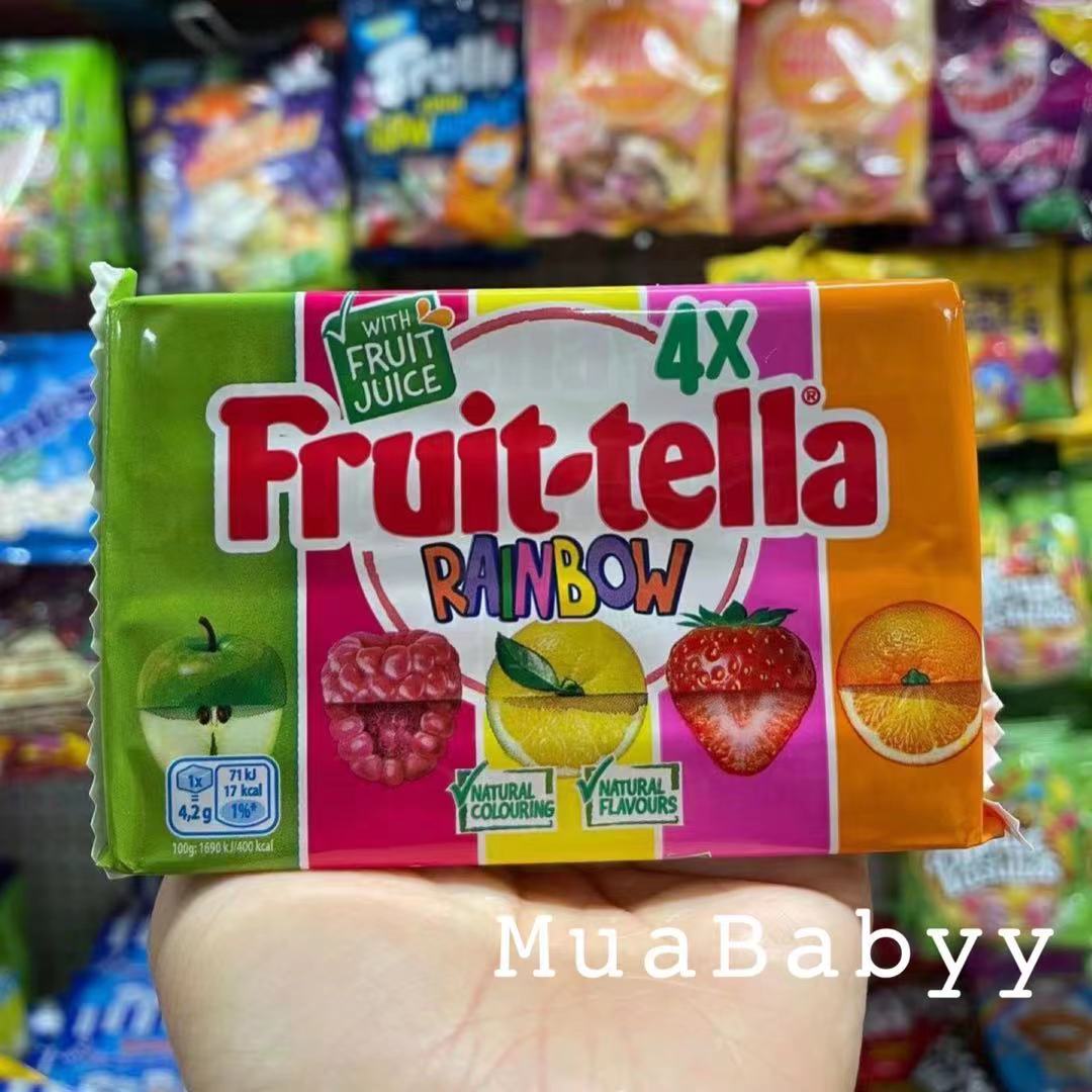 Spot British Fruit tella Futra natural juice fruit gummies mixed flavors 4x41g