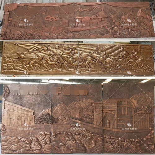 Индивидуальный стеклянный волокно волокно волокно имитация медного рельефа в кампусе выстрелил тысячи миль великий сад в саду и на открытом воздухе.