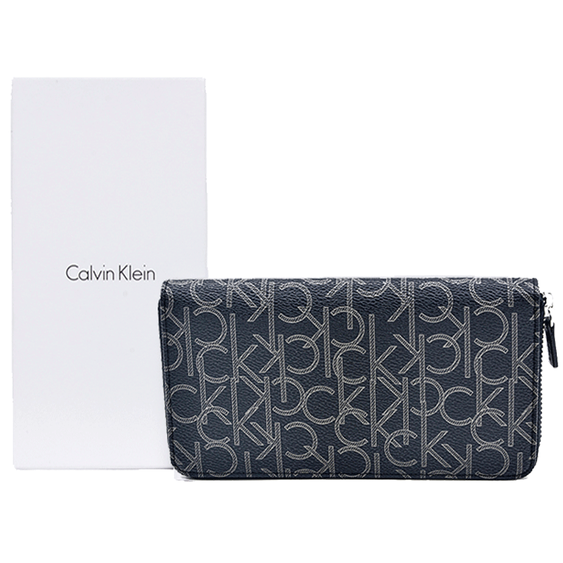 Calvin Klein/卡尔文克雷恩男士经典长款钱包钱夹礼盒ck钱包79468