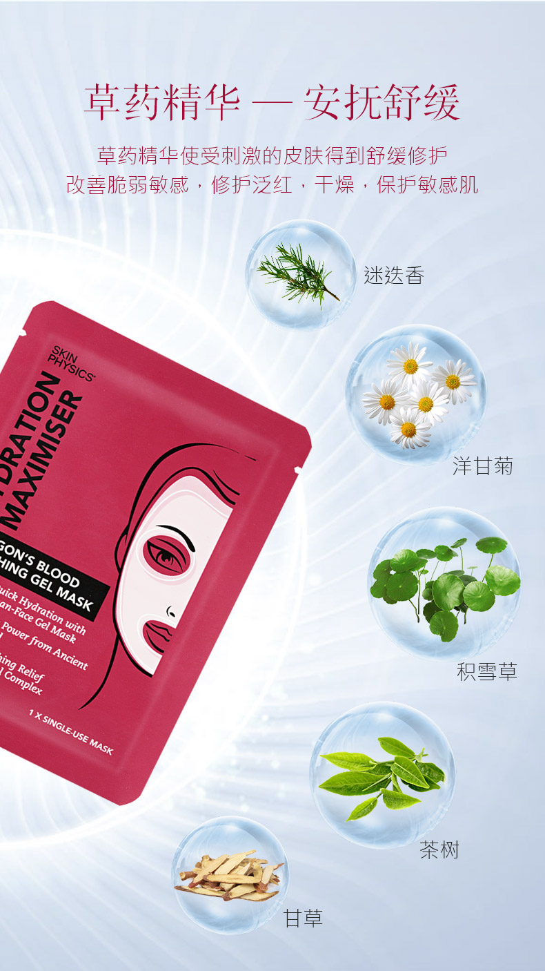 Vật lý da Fitzs Mặt nạ chống lão hóa máu rồng Phụ nữ Hyaluronic Acid dưỡng ẩm 5 gói - Mặt nạ mặt nạ laneige