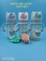Growth Doctoral wide mouth with handle straw PPSU small bear picture bottle fit 6 pacifier 300ml 240 ml