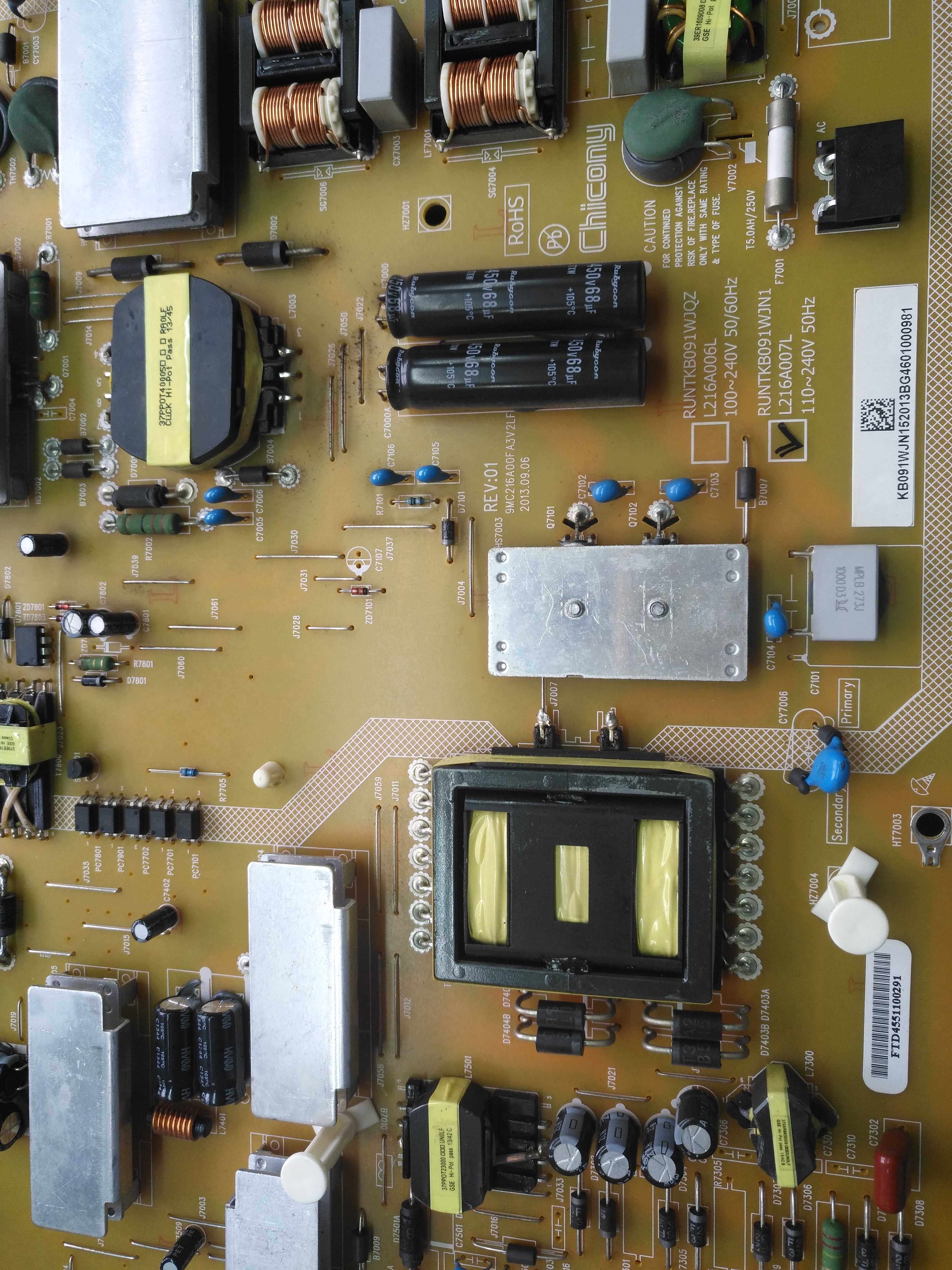 Professional Repair Sharp 70LX255 550A 640A Power Supply Board RUNTKB091WJQZ