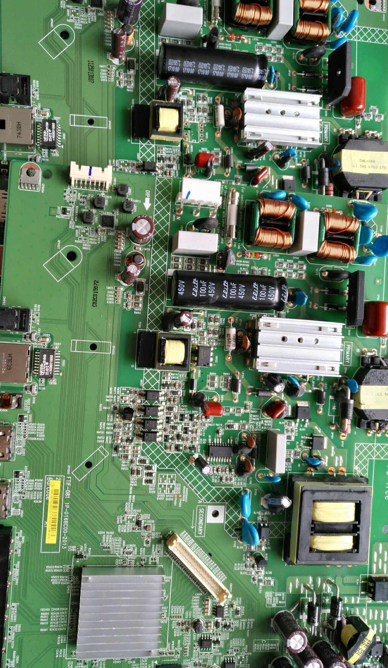 Professional rapid maintenance of Sharp LCD-45T45A LCD45SF460A motherboard 1P-016BC00-2013