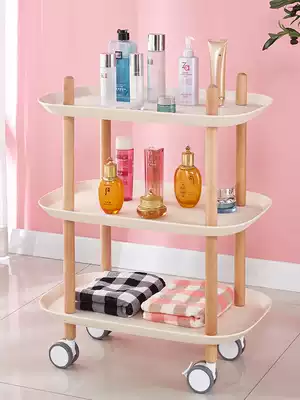 Nordic high-end trolley beauty salon nail ins mobile wheel tool instrument storage multifunctional shelf