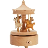 Крутящаяся деревянная детская музыкальная шкатулка, подарок на день рождения