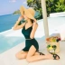 Áo tắm nữ ba mảnh Hàn Quốc mùa xuân nước hoa nhỏ thơm mới bikini chia đôi bảo thủ che bụng thon gọn ngực nhỏ đồ bơi 1 mảnh váy Bikinis