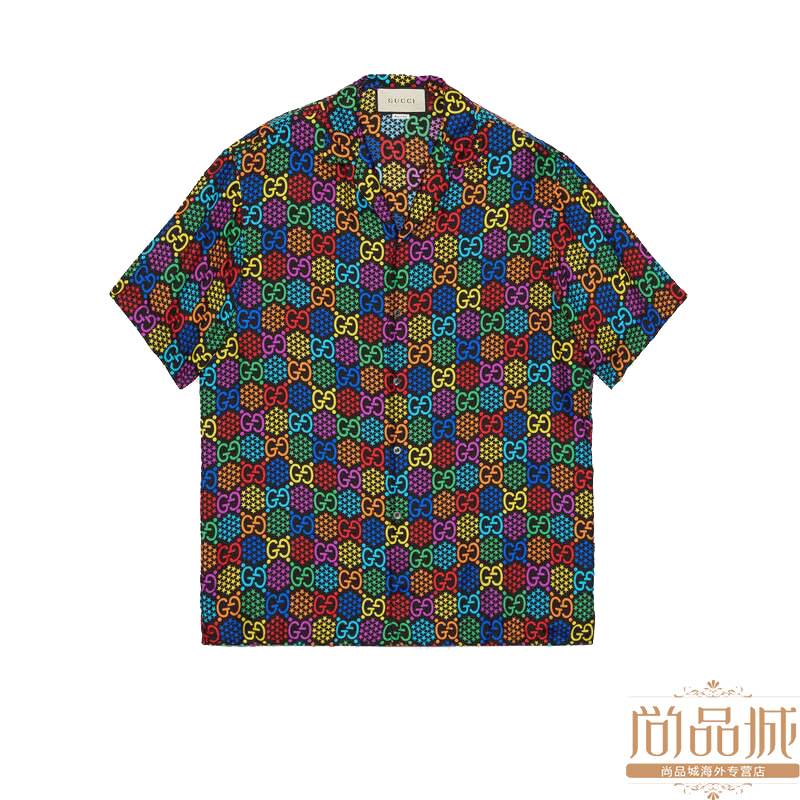 Gucci рубашка с коротким рукавом