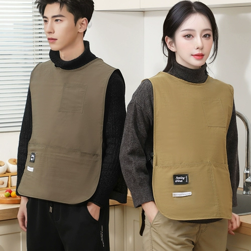 Жилет фартук для кухни и дома, новинка 2025 года, водонепроницаемая рабочая одежда, молодой стиль, маслостойкая регулируемая женская одежда