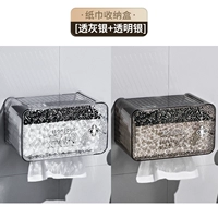 Коробка ткани с водой серой+прозрачна