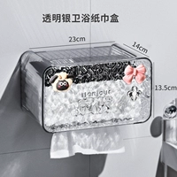 Little Sheep+Bow Conding [Прозрачная серебряная коробка полотенца]]