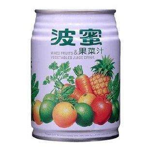Taiwan Beverage Bomi Fruit Vegetable Juice Comprehensive Juice Drink 240ML Original Juice 40% Preservative Free