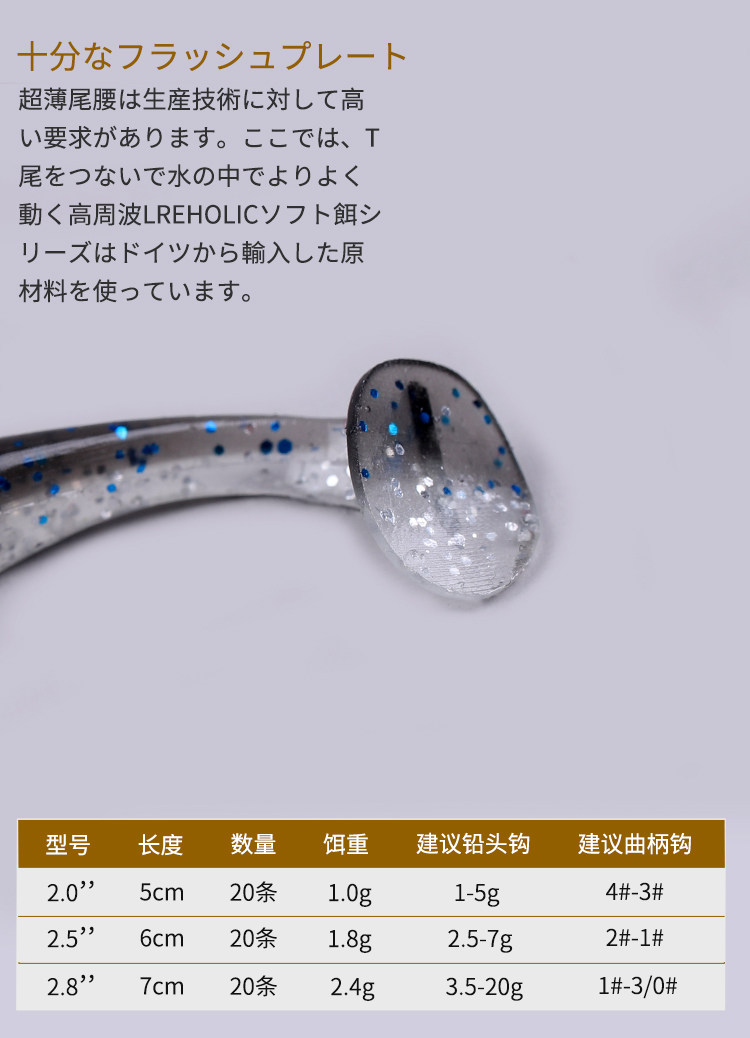 Дорожные суб- приманки 出口日本 t尾软饵路亚铅头钩饵软虫德州倒钓假饵黑坑鲈鱼翘嘴鳜鱼 14377898540