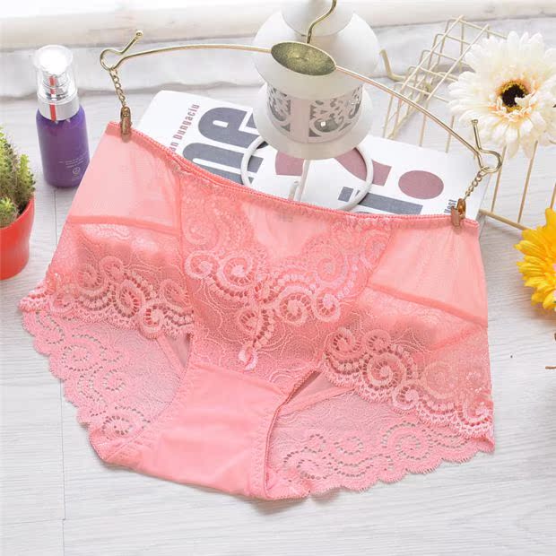 Đặc biệt hàng ngày ở eo đồ lót ren trong suốt gợi cảm không có dấu vết mềm mại kích thước lớn quần cao eo tam giác đồ lót nữ do lot nu