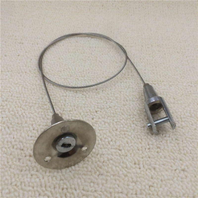 304 stainless steel glass hanging code Billboard fixed hanging clip wire rope accessories disc code glass straight hanging clip