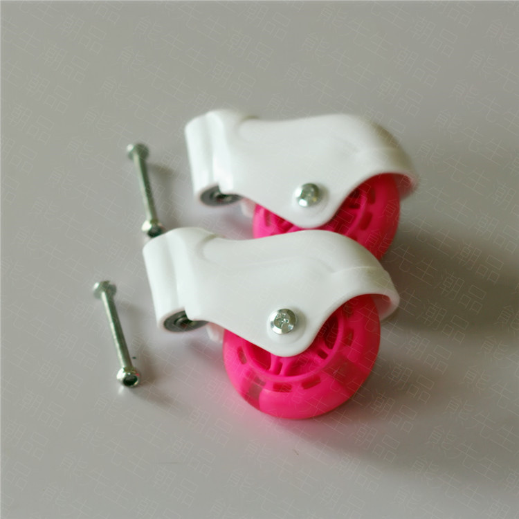 Ông Xiong xe đẩy phụ kiện kéo xe ếch xe 4 bánh xe scooter chỉ đạo phía sau bánh xe bìa flash PU bánh xe ván trượt tự cân bằng