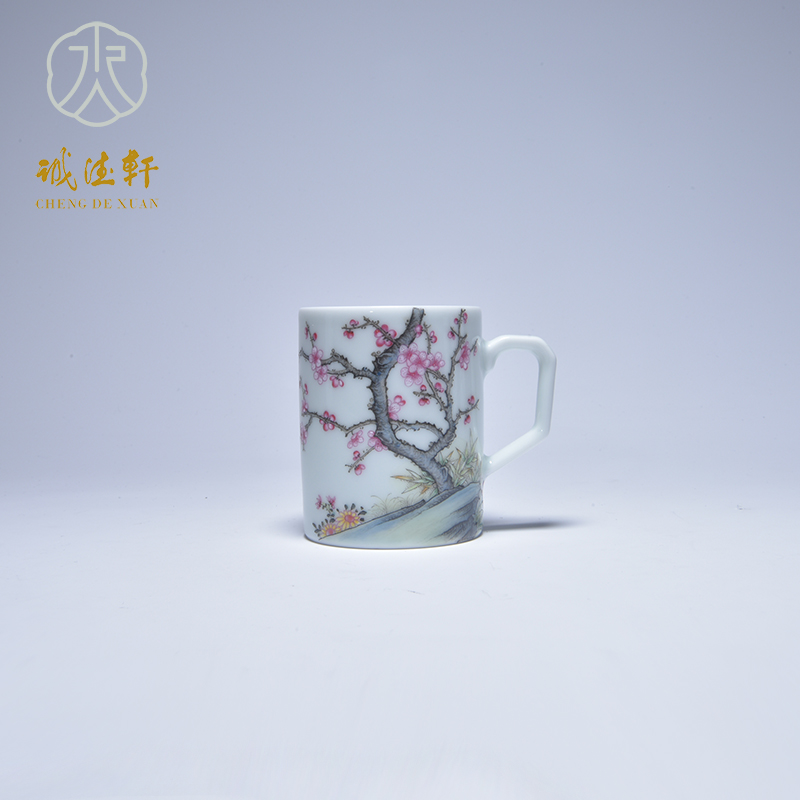 Cheng DE xuan jingdezhen hand - made pastel upscale boutique ceramic tea set 5 head high pot of pay-per-tweet song the qing fang