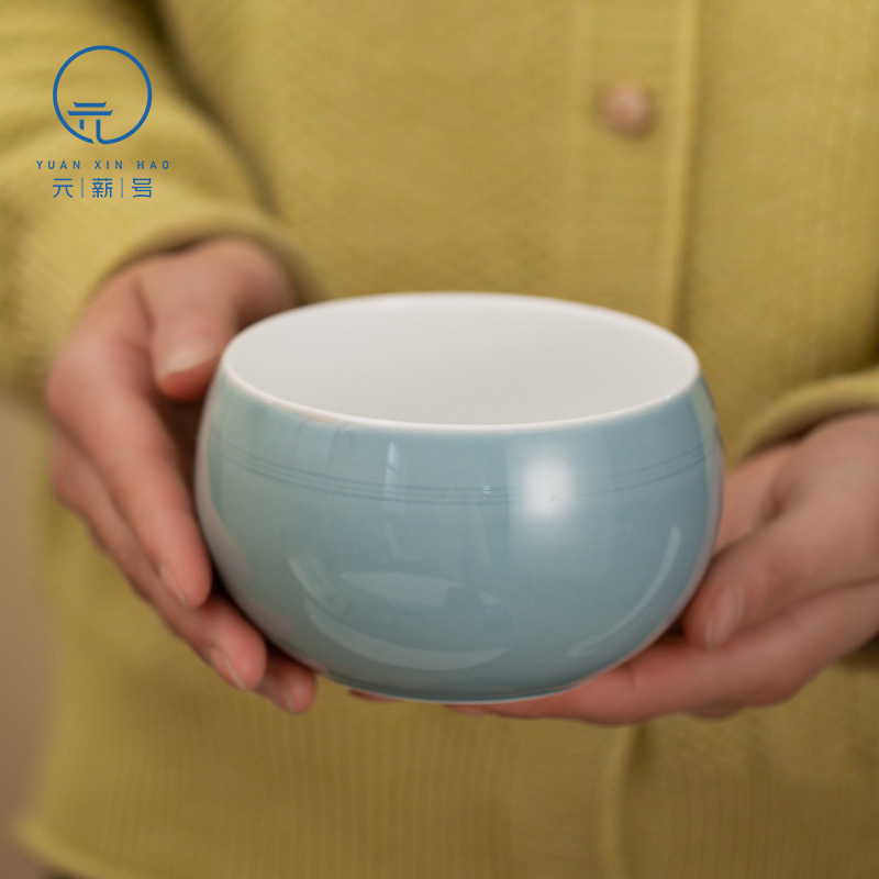 Yuanxinhao Ceramic Water Basin, Large Jingdezhen Tea Washer, Tea Residue Container, Waste Water Tank, Chinese Tea Ceremony Accessory