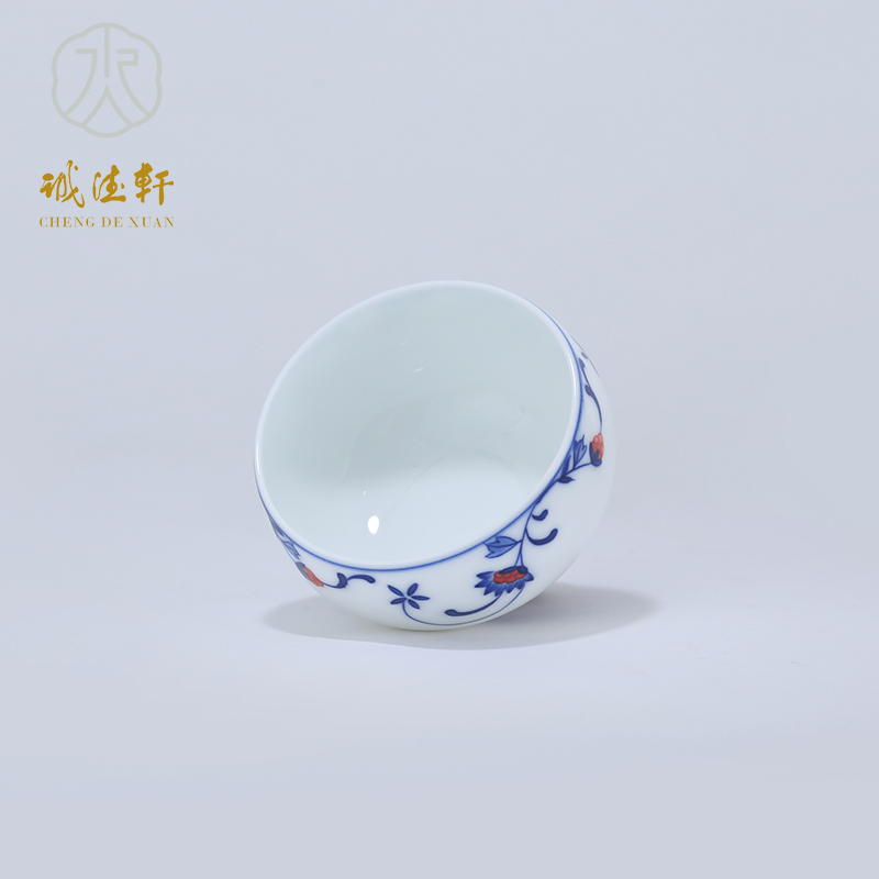 "Custom" cheng DE xuan jingdezhen ceramic kung fu tea cup of pure checking porcelain cup 56 brew the clear