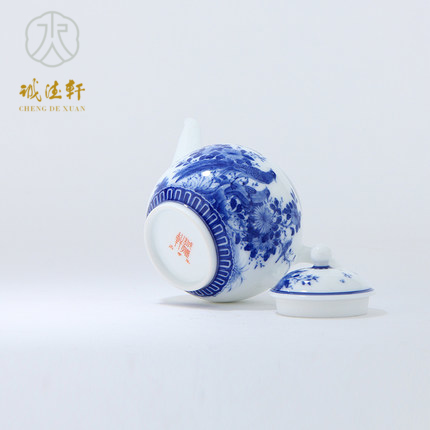 "Custom" cheng DE xuan kung fu tea kettle upscale tea hand - made porcelain jingdezhen ceramics 15 bright future