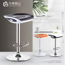 Bar chair lift Bar chair Fashion creative front desk cash register stool Rotating household modern backrest high stool