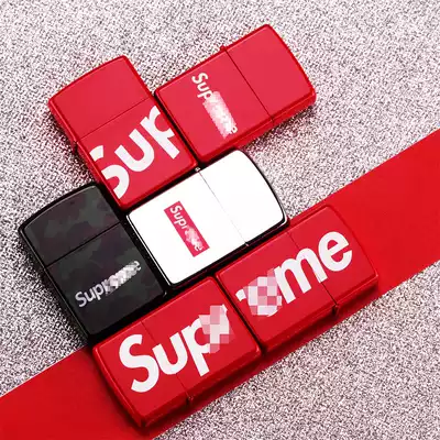 Tide brand lighter supreme kerosene windproof lighter tremolo with personality creative retro ultra-thin Classic