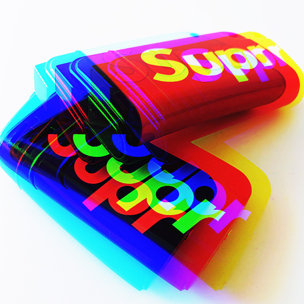 Boomer supreme windproof inflatable lighter fumbling with the same creative personality net red lighter is small and thin