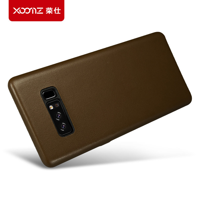 XOOMZ Business Style Handmade Genuine Lambskin Leather Back Cover Case for Samsung Galaxy Note 8