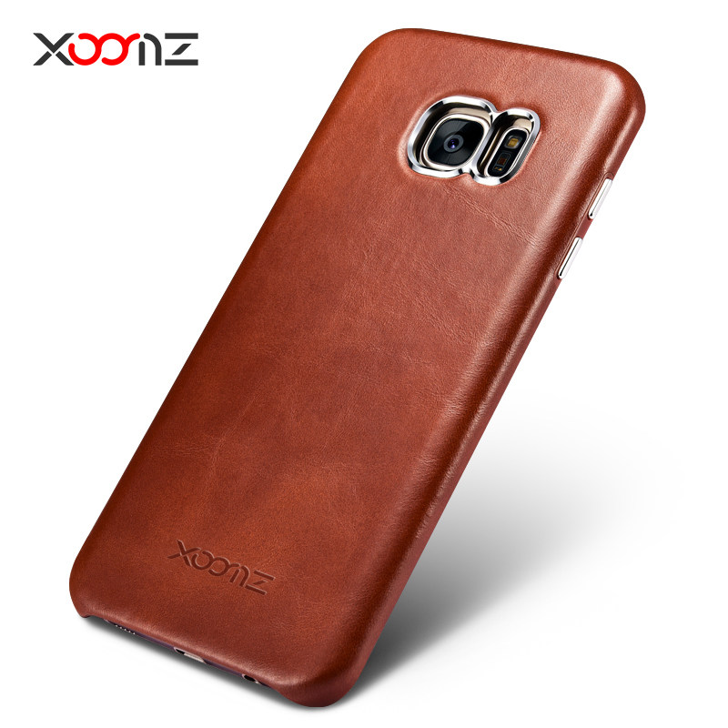 iCarer Transformers Vintage Handmade Genuine Cowhide Leather Back Cover Case for Samsung Galaxy S7 edge & Galaxy S7