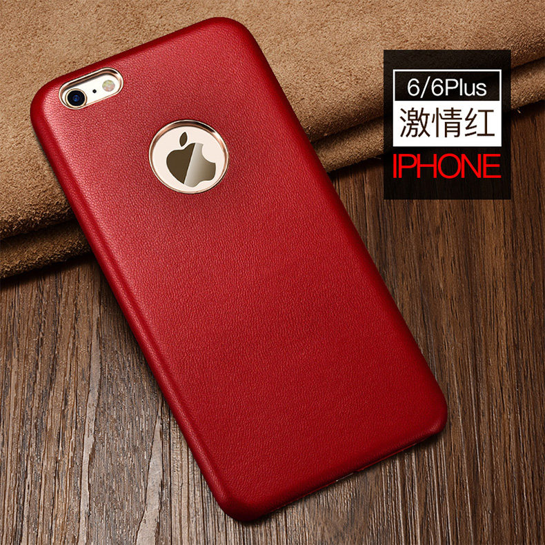 XOOMZ Business Style Handmade Genuine Lambskin Leather Back Cover Case for Apple iPhone 6S Plus/6 Plus & iPhone 6S/6