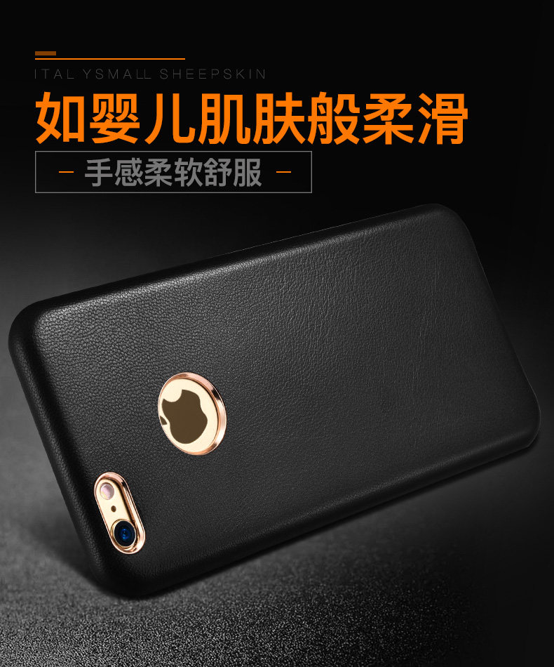 XOOMZ Business Style Handmade Genuine Lambskin Leather Back Cover Case for Apple iPhone 6S Plus/6 Plus & iPhone 6S/6