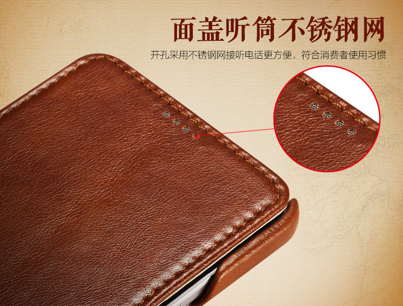 iCarer Vintage Series Side Open Handmade Genuine Cowhide Leather Case Cover for Samsung Galaxy Note 5