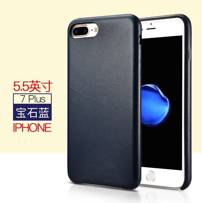 XOOMZ Business Style Handmade Genuine Lambskin Leather Back Cover Case for Apple iPhone 8 Plus & iPhone 8 & iPhone 7 Plus & iPhone 7