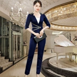 Осенний приталенный комбинезон, массажер, штаны, комплект