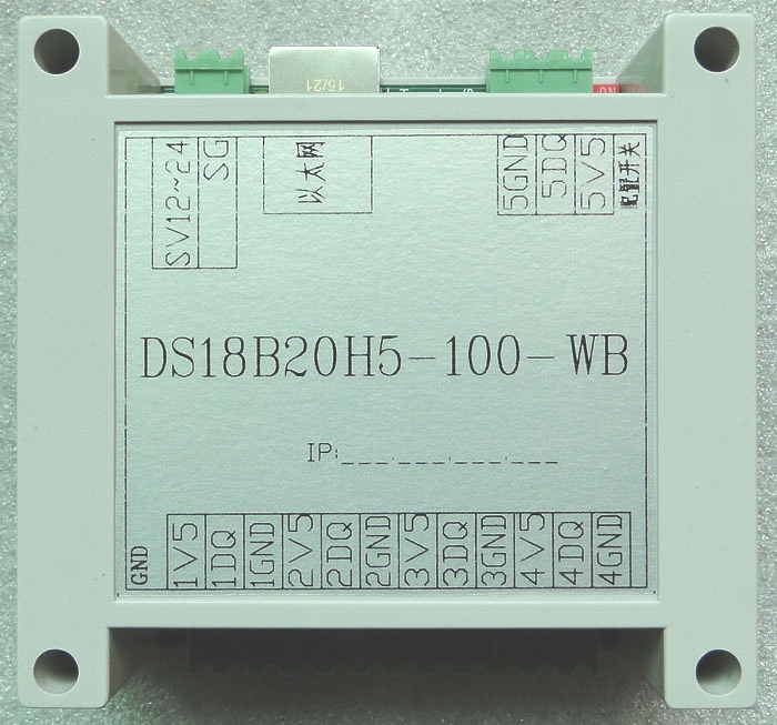 DS18B20 Multi-way B Ethernet Web Internet Generation RS485 Modbus Temperature Mining Module