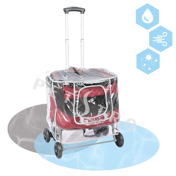 Special windproof and anti-rain cover for pet stroller-Taiwan Pedeo Petstro-models 213-small