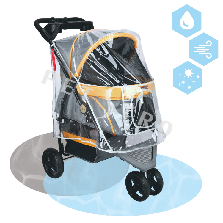 Special windproof and anti-rain cover for pet stroller-Pedeo Petstro-applicable models 309