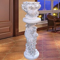 Living room vase floor art fashion creative vase European simple modern fashion White dried flower vase flower stand