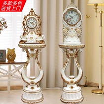 Floor-standing clock living room big clock European-style clock vertical clock floor-to-ceiling TV cabinet side ornaments modern simple creative table