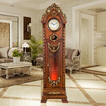 Living room floor clock European solid wood clock home furnishings wine cabinet Clock Hotel clock clock creative decoration clock