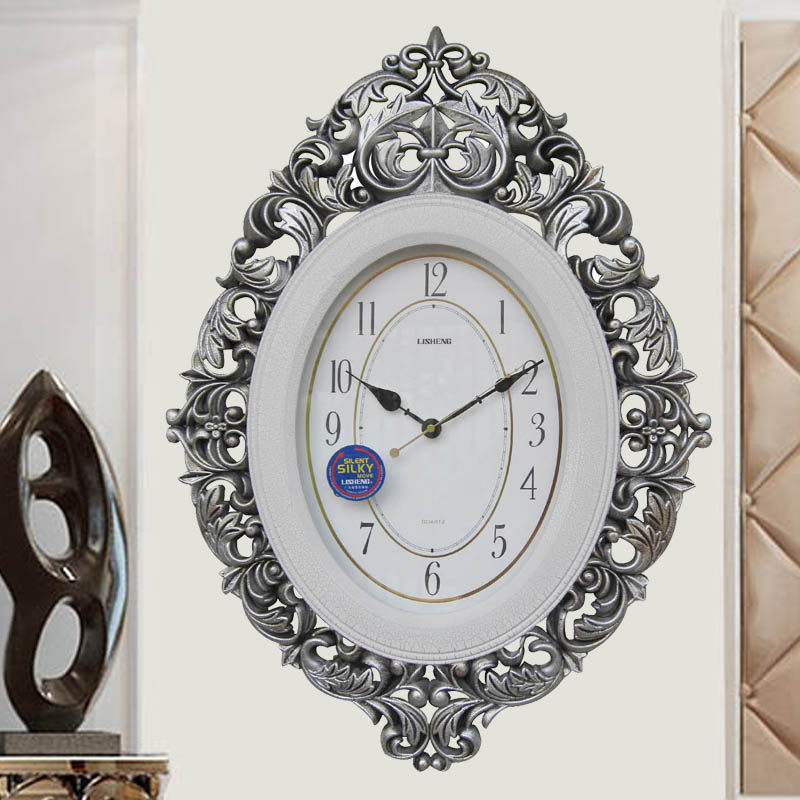 Hanging Clock Living Room Home Fashion Personality Creativity Brief Silent Hang Bell Wall Clock Great Art Eurostyle American Watch