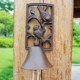 European American style rural industrial style cast iron crafts iron doorbell hand bell bell courtyard gardening wall decoration