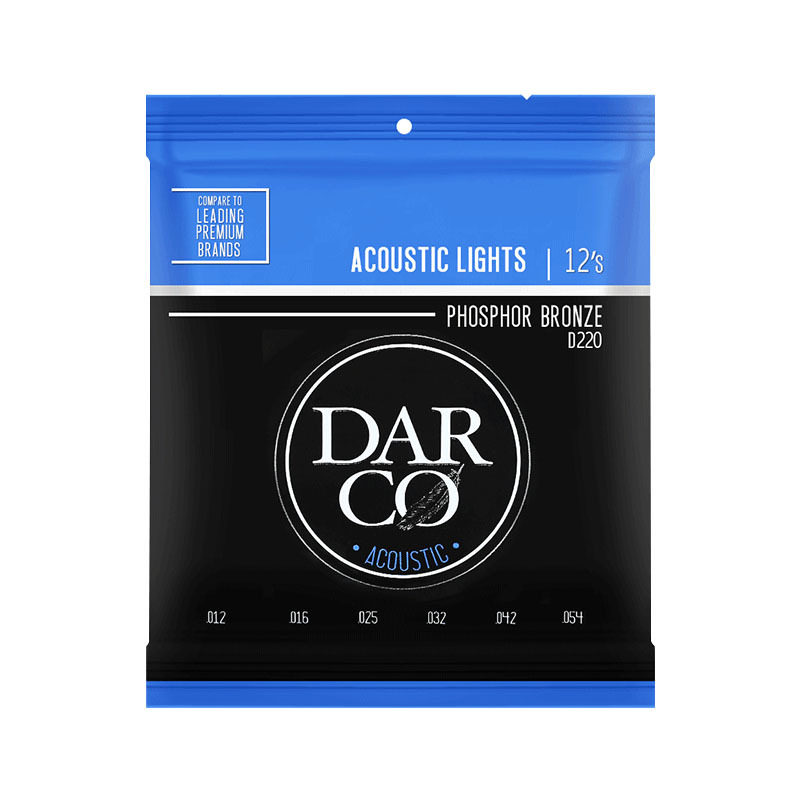 Martin Martin D220 D210 Beginner Phosphor Bronze Folk Acoustic Guitar String Set of 6 Strings