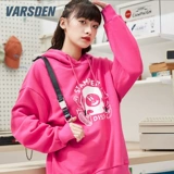 Varsden/华尔思丹 Tide, демисезонная толстовка с капюшоном, свободный крой, в корейском стиле