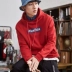Tang Lion 2018 mùa thu đông mới áo len nam cộng với áo trùm đầu nhung phiên bản Hàn Quốc của thương hiệu áo hoodie nam triều áo len nam hàn quốc Áo len