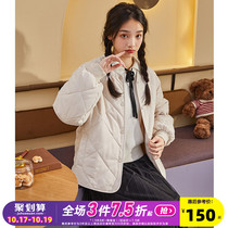 Tang lion autumn and winter new womens cotton-padded jacket design sense niche thickening trendy ins student padded jacket college wind top