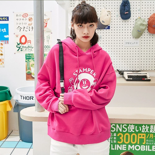 Varsden/华尔思丹 Tide, демисезонная толстовка с капюшоном, свободный крой, в корейском стиле