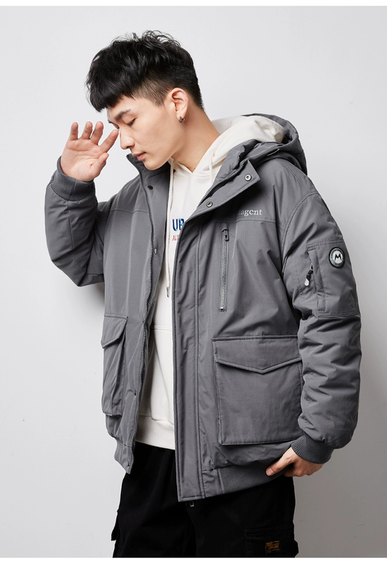 Tangshi 2020 mùa đông mới áo khoác đệm bông nam dụng cụ áo khoác đệm bông Phiên bản Hàn Quốc của áo khoác đệm dày ngắn triều thương hiệu áo khoác rộng - Bông