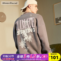 Radiohead gray cotton crew neck sweatshirt men loose trend fashion trend brand fried street pullover ins super hot