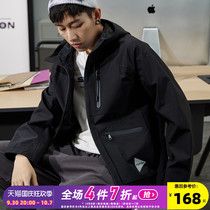 Tang Shi 2021 spring new mens coat hooded loose mens function trend mens jacket casual handsome